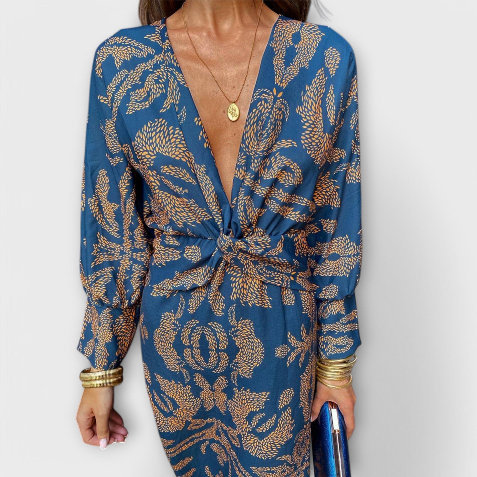 Oriana - Vestido elegante com mangas compridas