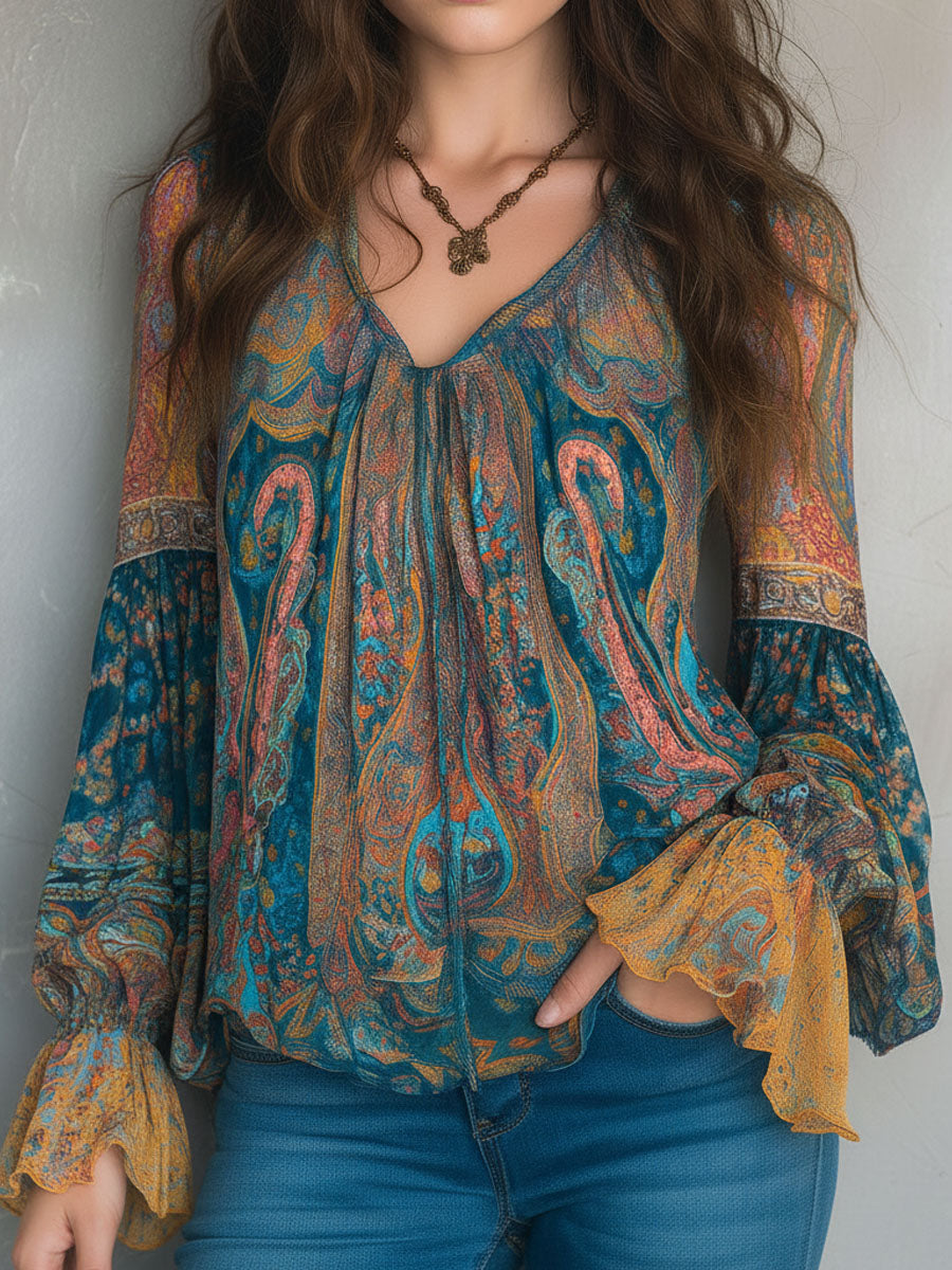 Sara™ | Blusa com Folhos