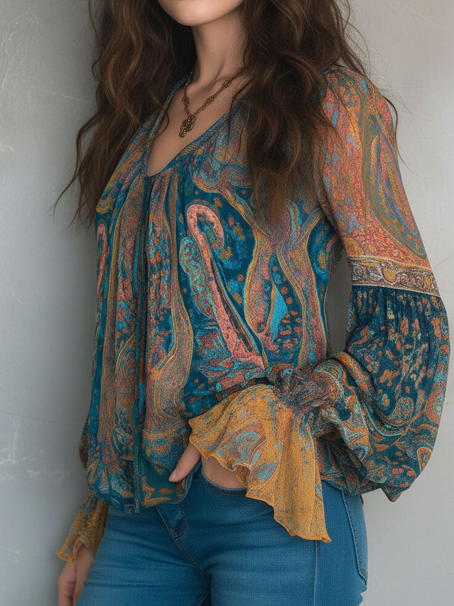 Sara™ | Blusa com Folhos