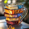 Amélie | Caneca artesanal 3D em forma de livro
