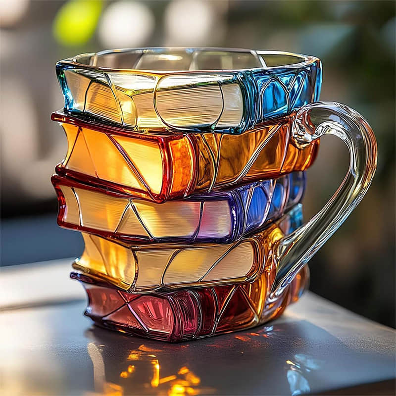 Amélie | Caneca artesanal 3D em forma de livro