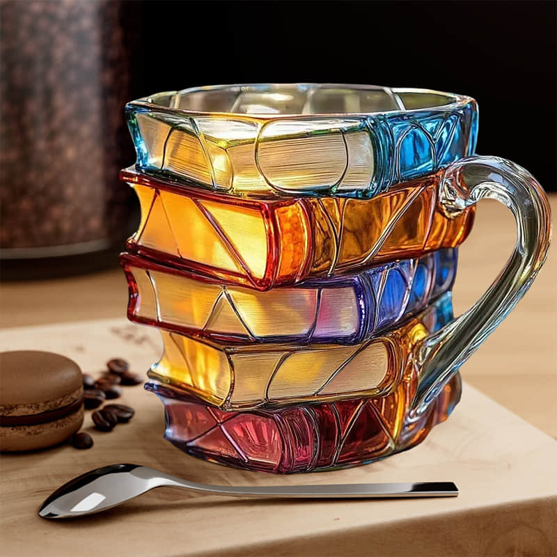 Amélie | Caneca artesanal 3D em forma de livro
