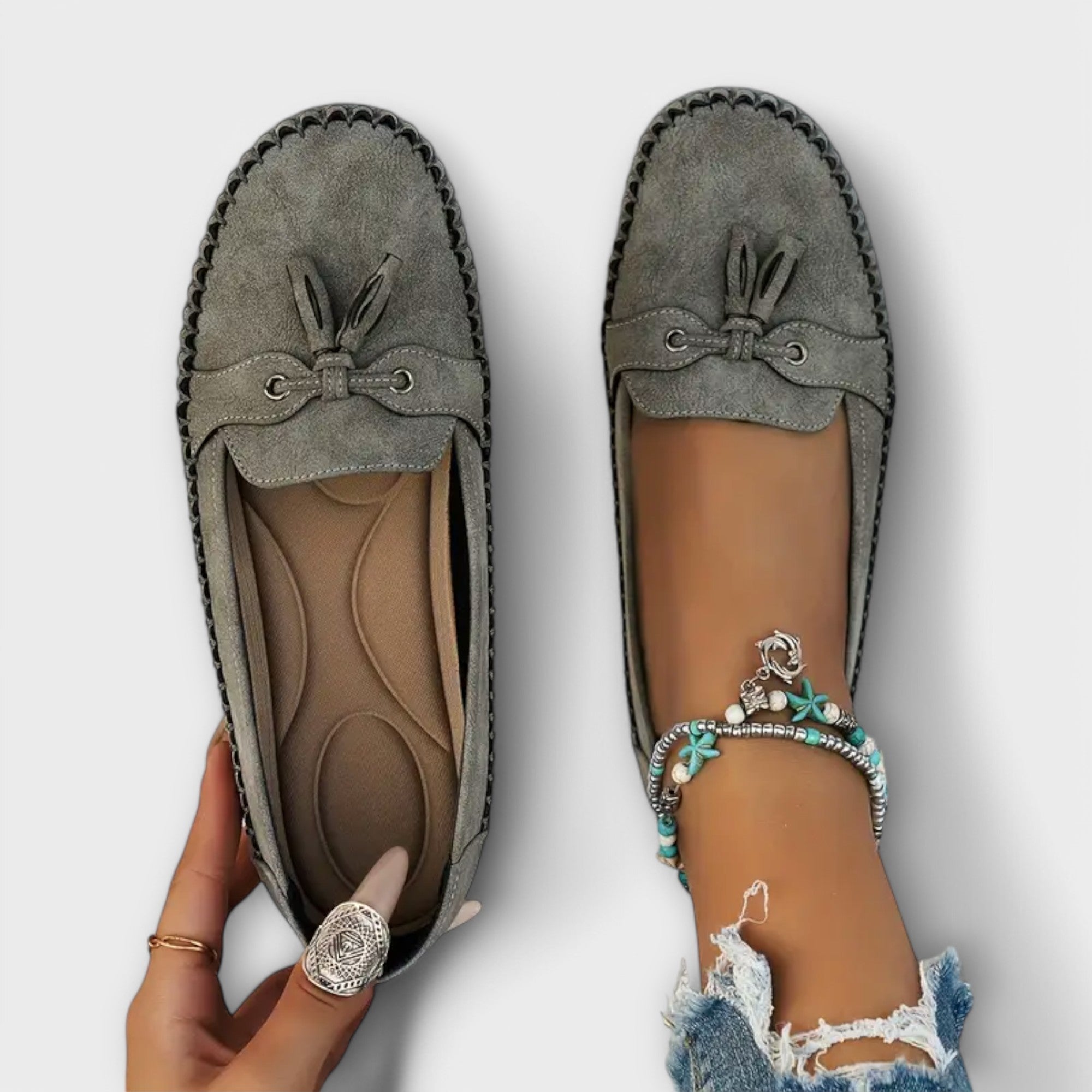 Teresa - Mocassins de pele
