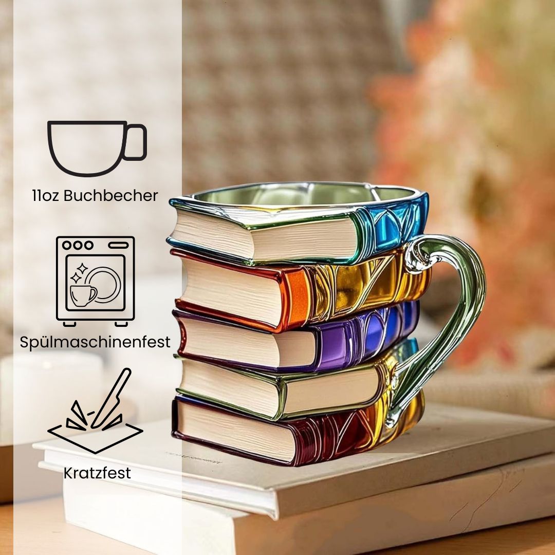 Amélie | Caneca artesanal 3D em forma de livro