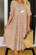 Cecília | Vestido Midi de Manga Curta