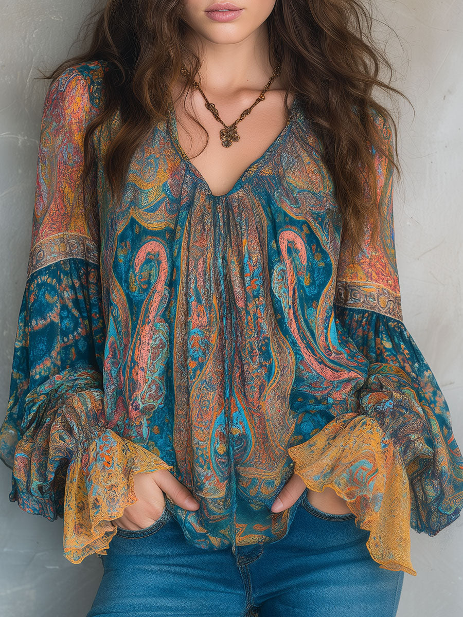 Sara™ | Blusa com Folhos