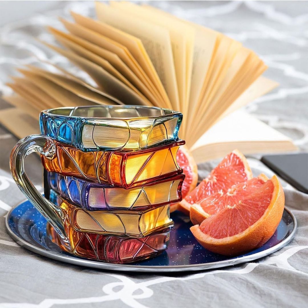 Amélie | Caneca artesanal 3D em forma de livro