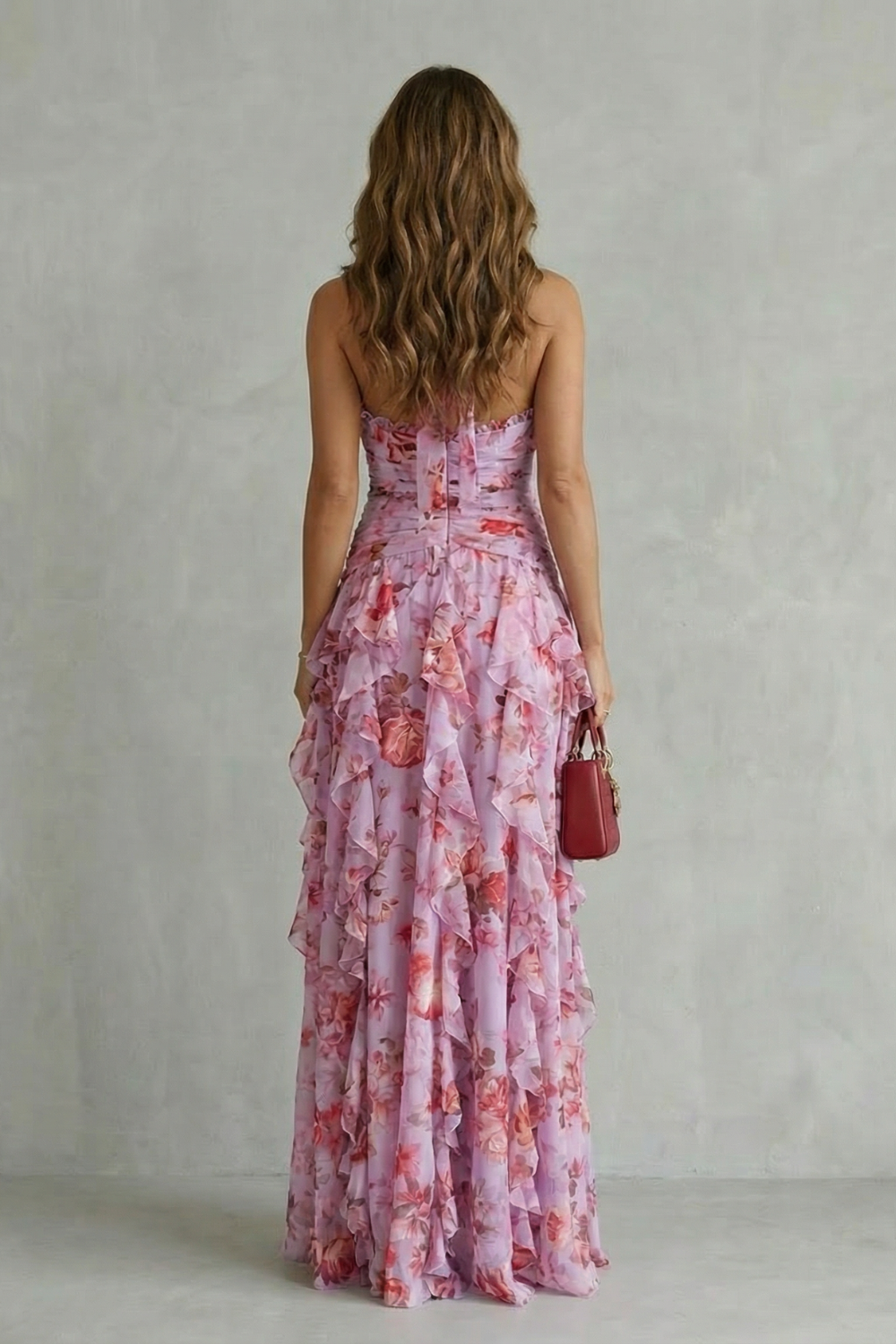 Cláudia – Vestido Maxi Floral Elegante