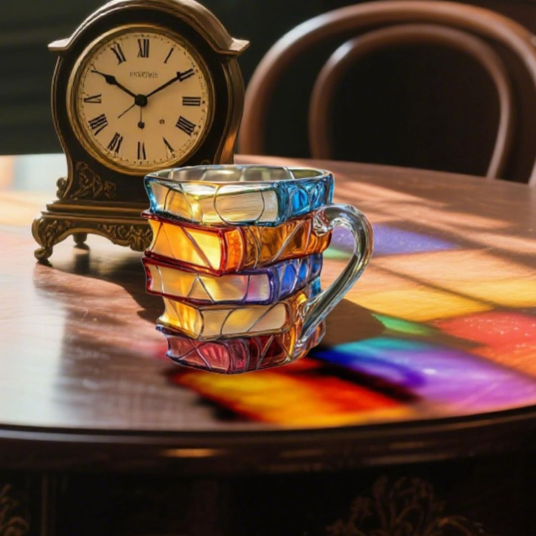 Amélie | Caneca artesanal 3D em forma de livro