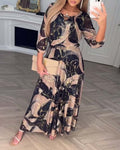 Teresa | Vestido Elegante com padrão Sofisticado