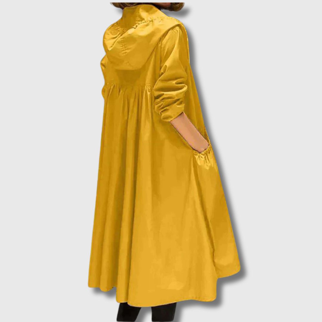 Roberta - Gabardina comprida para conforto
