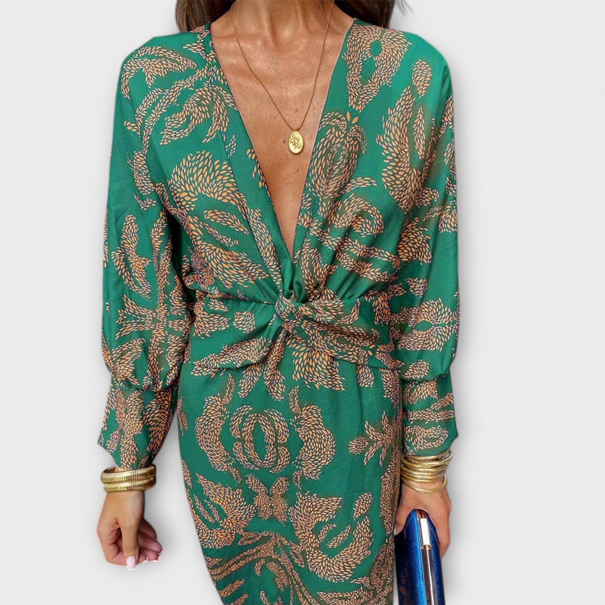 Oriana - Vestido elegante com mangas compridas