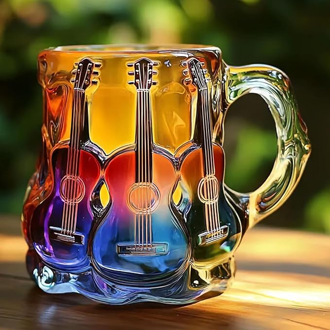 Guitarra | Caneca 3D Feita à Mão