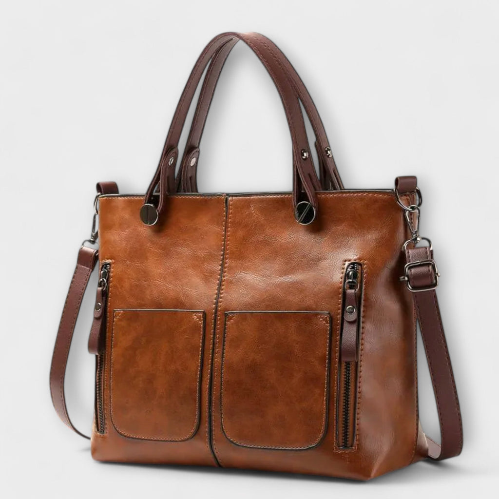 Maria. - Bolsa de couro elegante