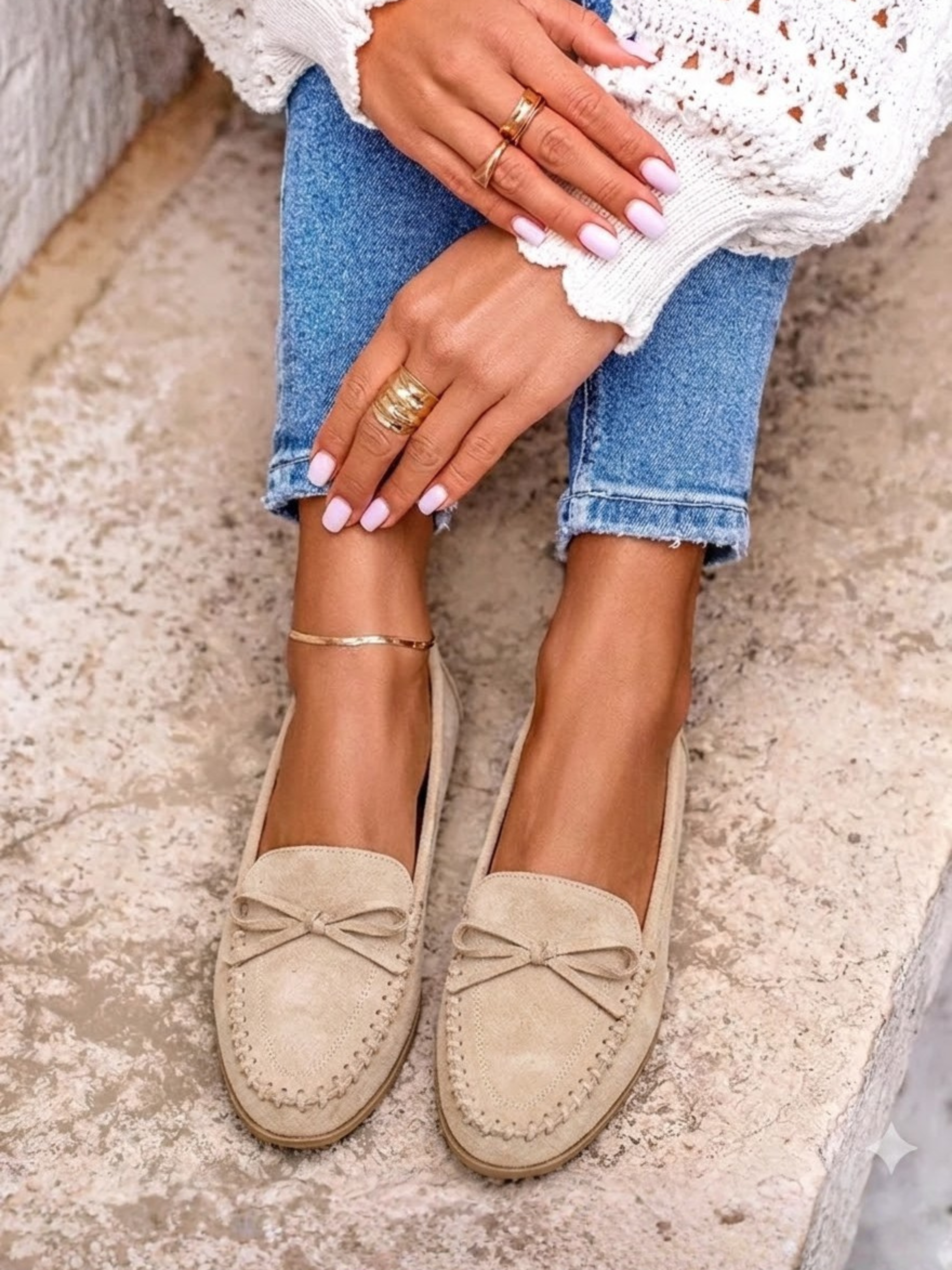Maria | Mocassim bege