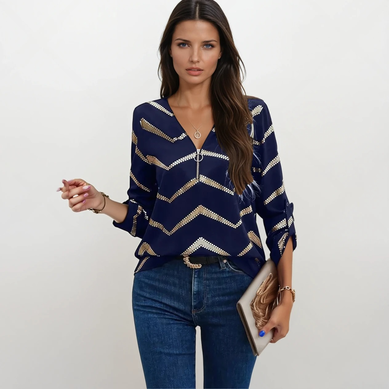 Ema - Blusa de elegância intemporal