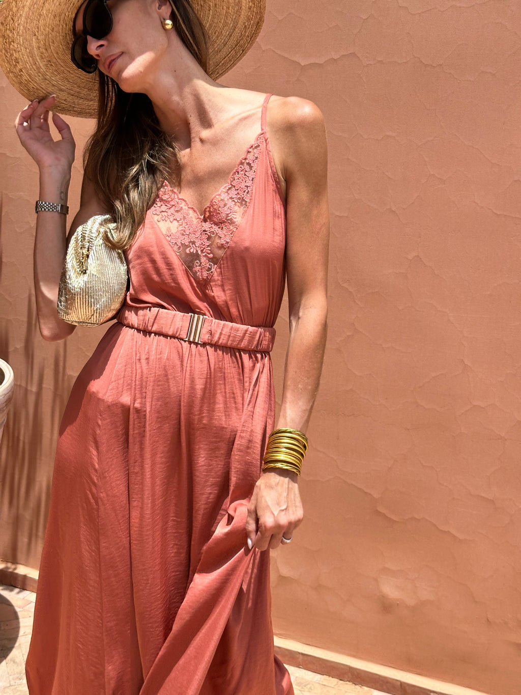 Vestido Susana - Terracota