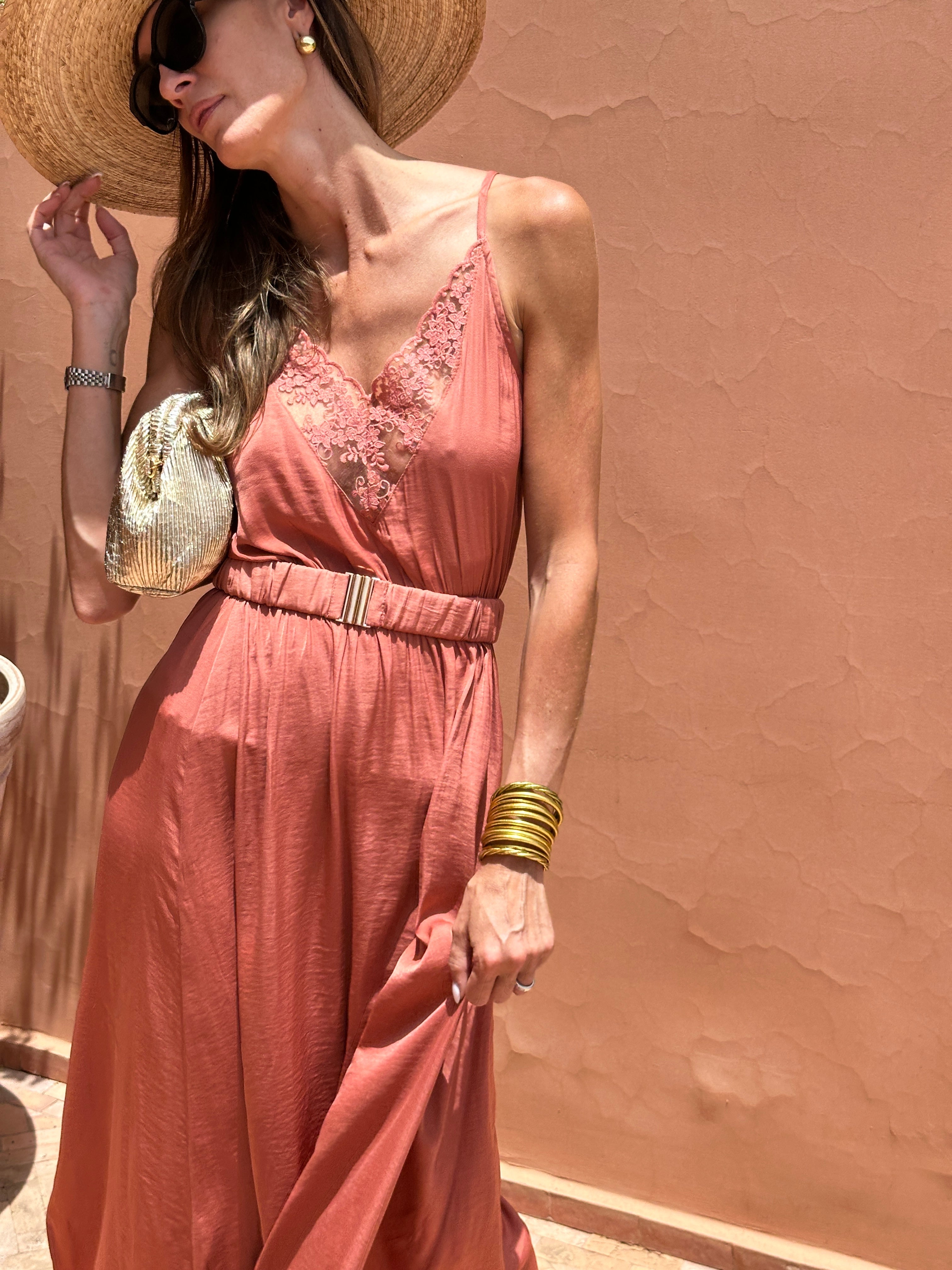 Vestido Susana - Terracota
