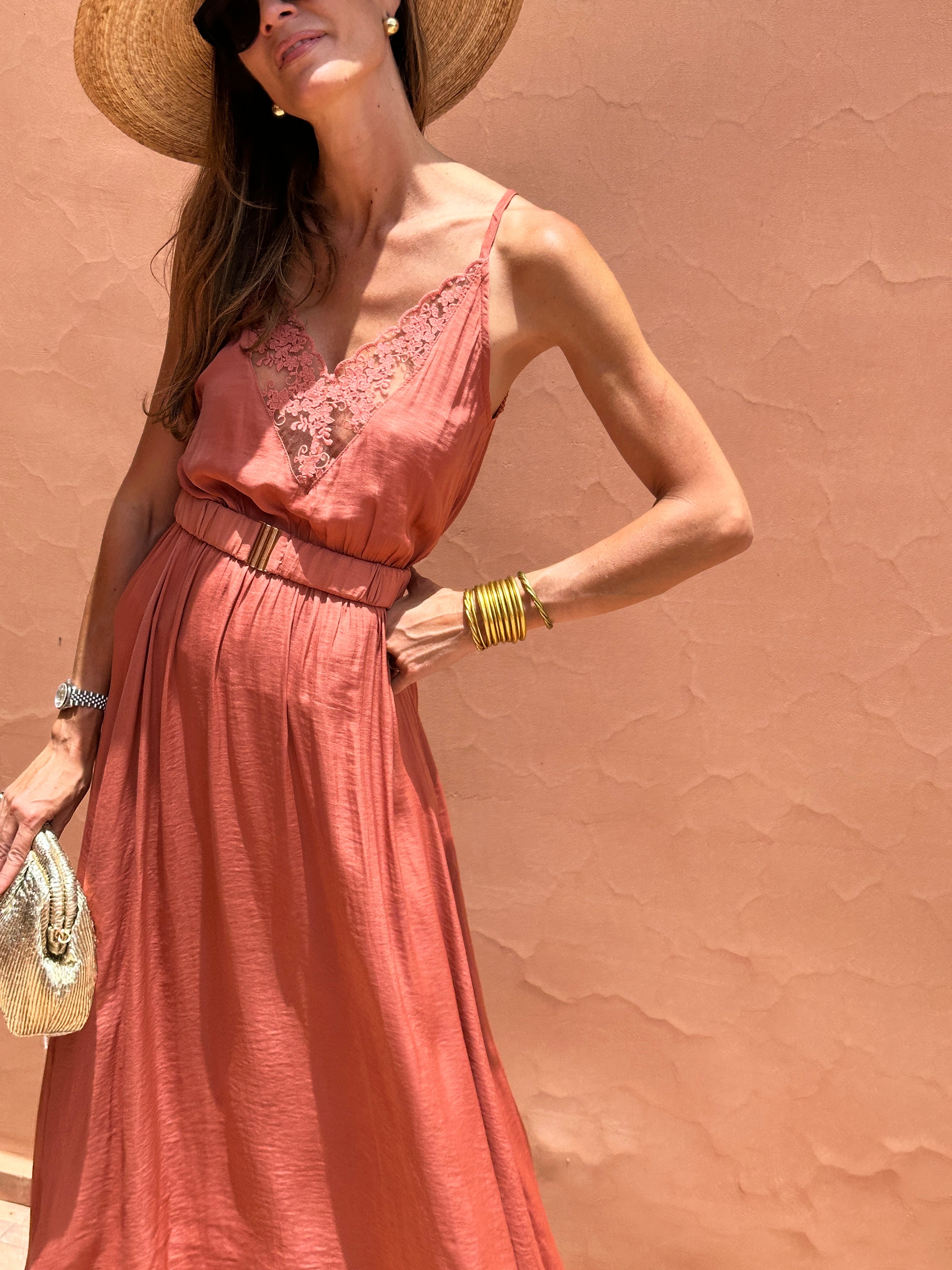 Vestido Susana - Terracota