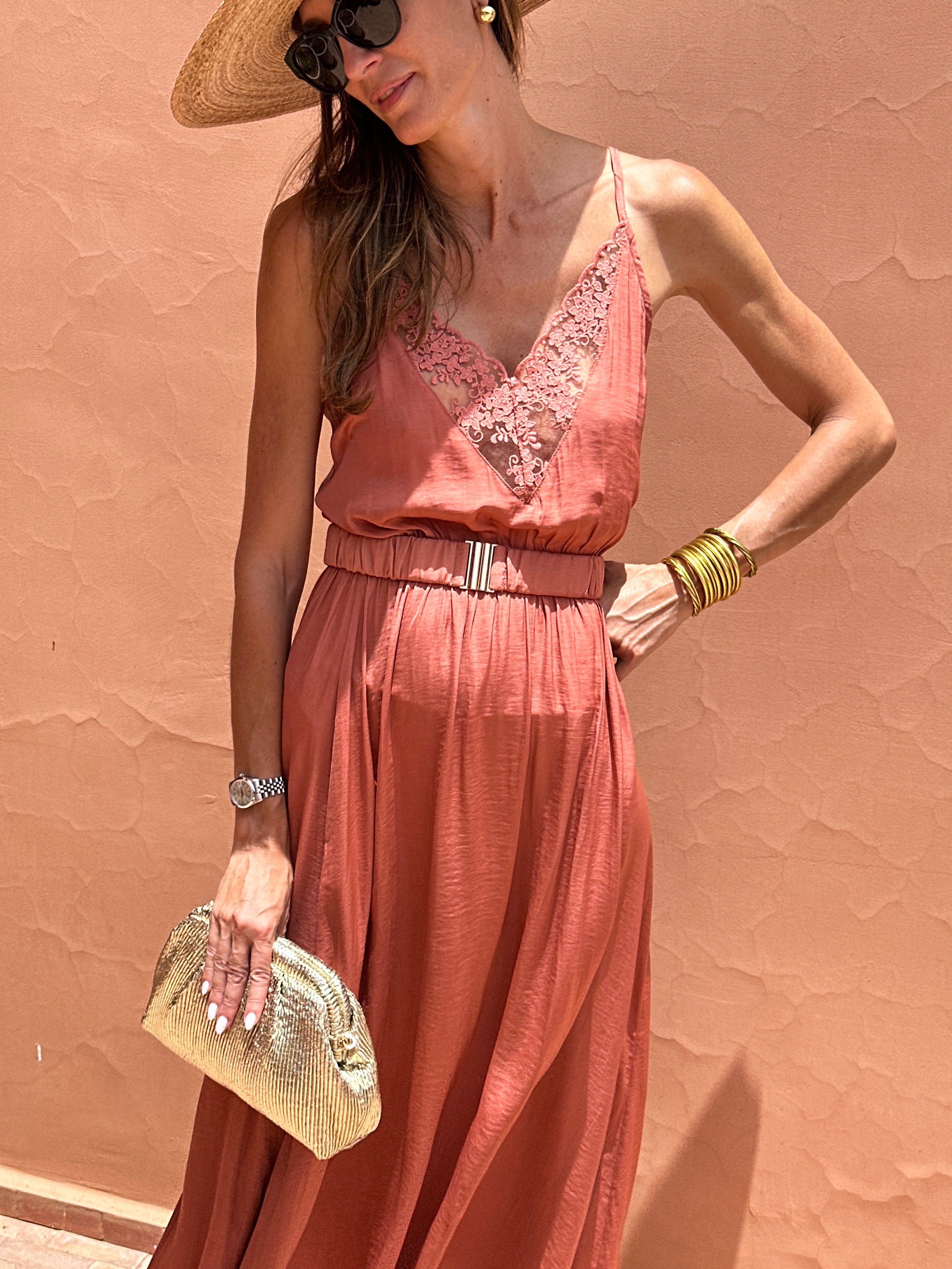 Vestido Susana - Terracota