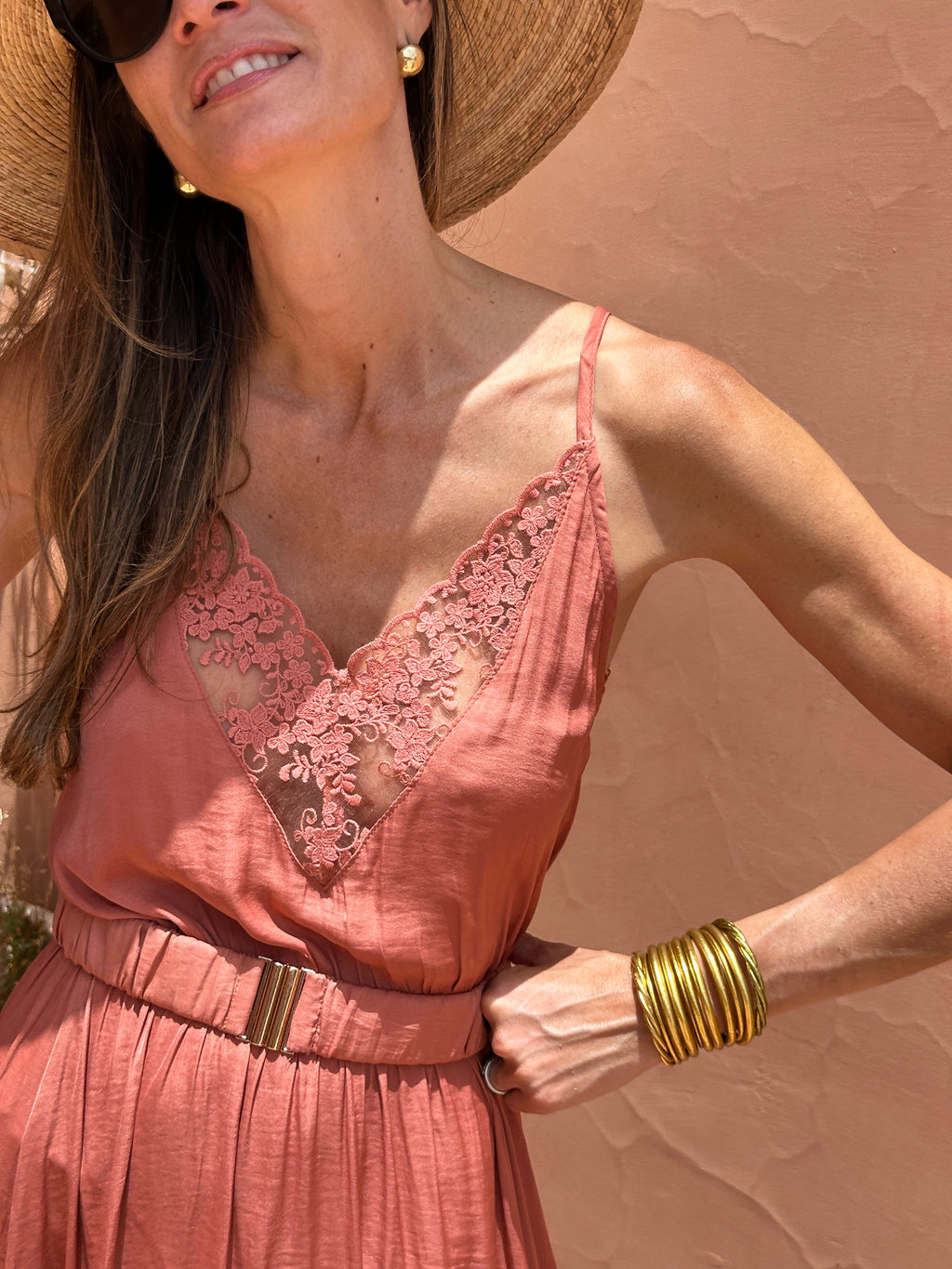 Vestido Susana - Terracota