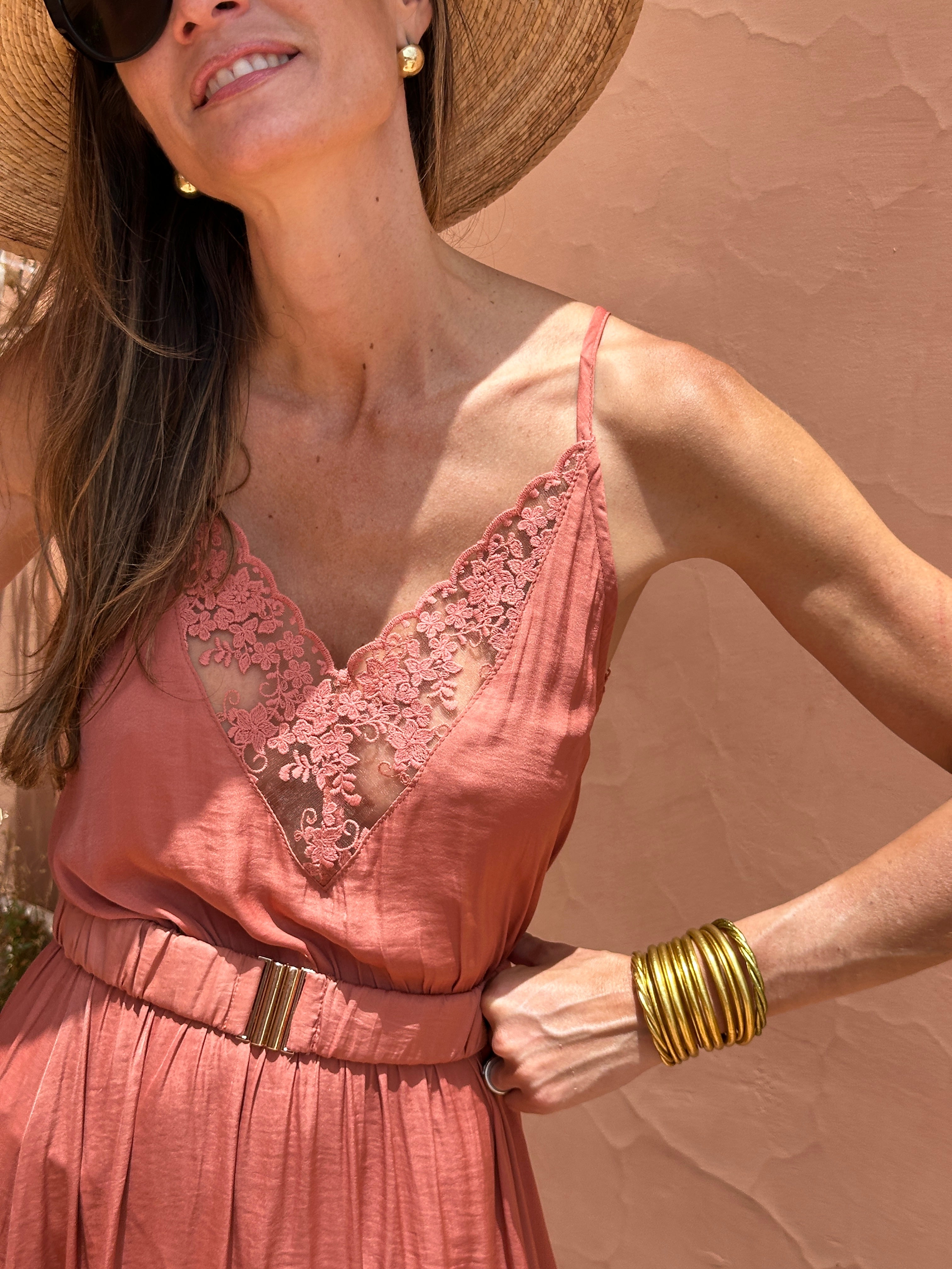 Vestido Susana - Terracota