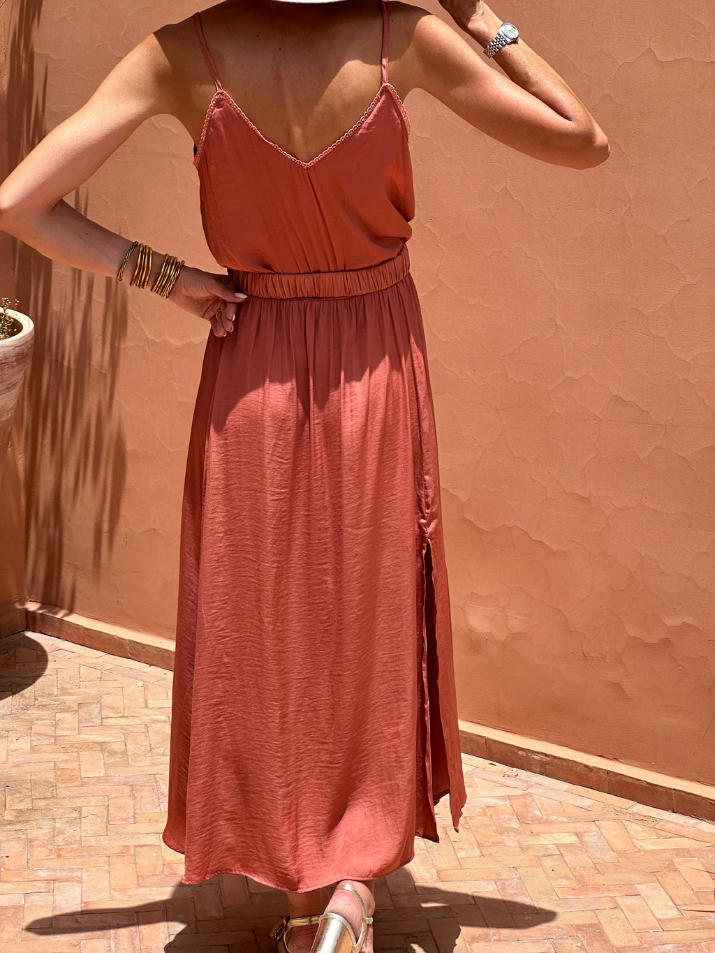 Vestido Susana - Terracota