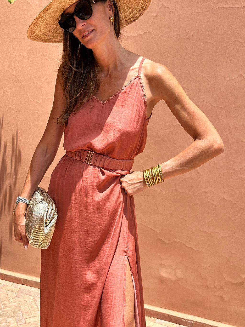 Vestido Susana - Terracota