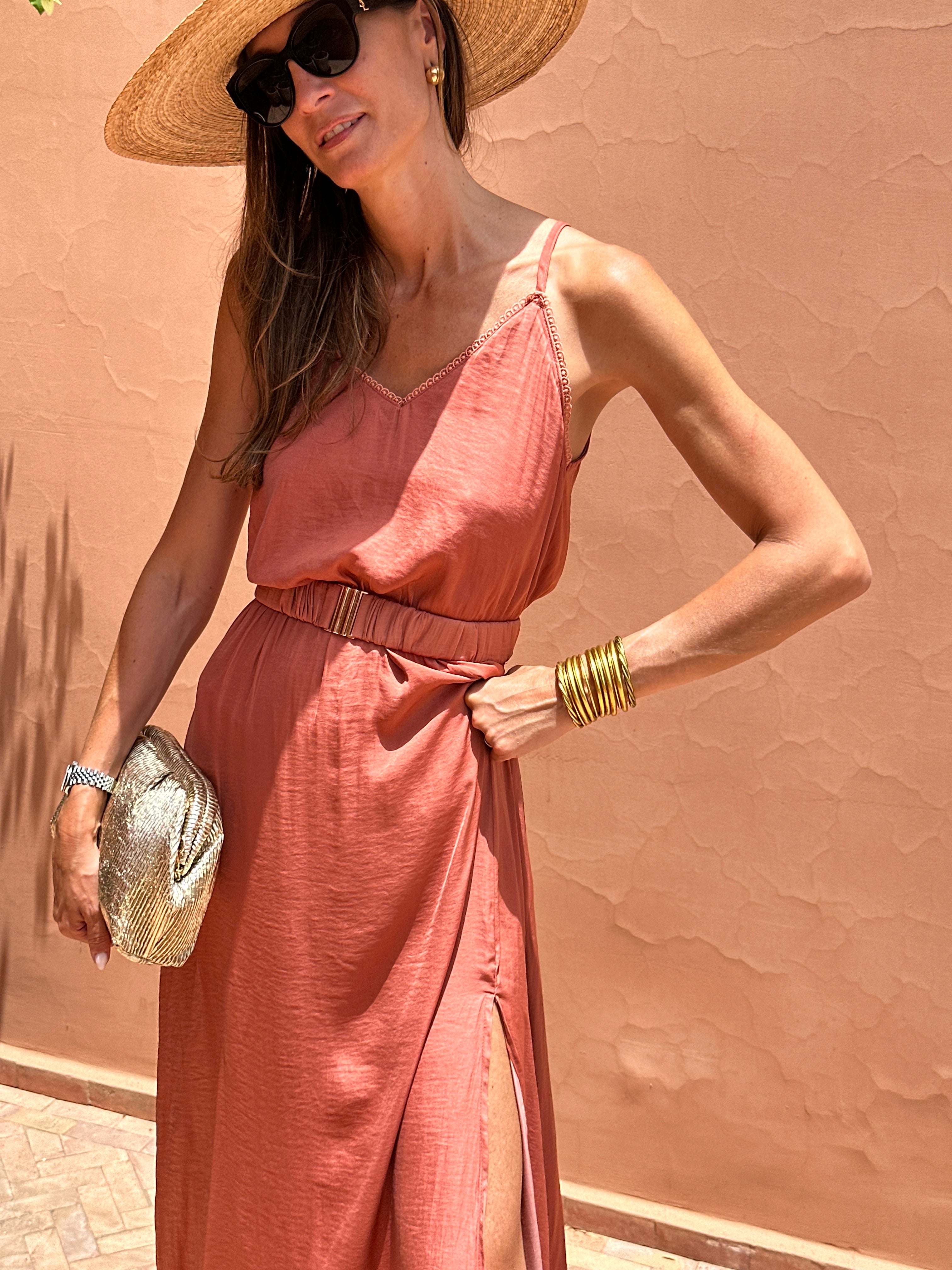 Vestido Susana - Terracota