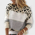 Andreia - Camisola descontraída com padrão leopardo