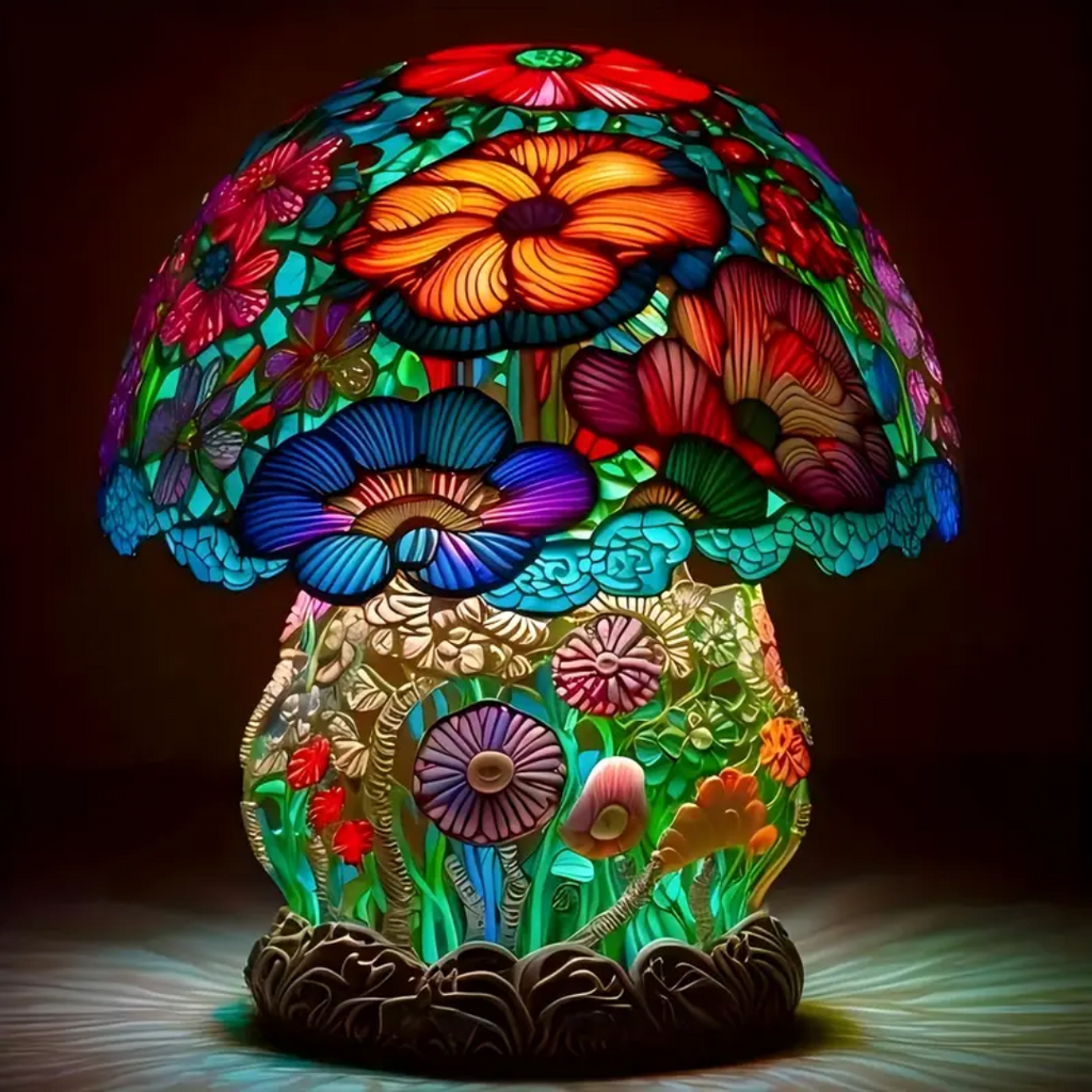 Lampe Champignon Givrée