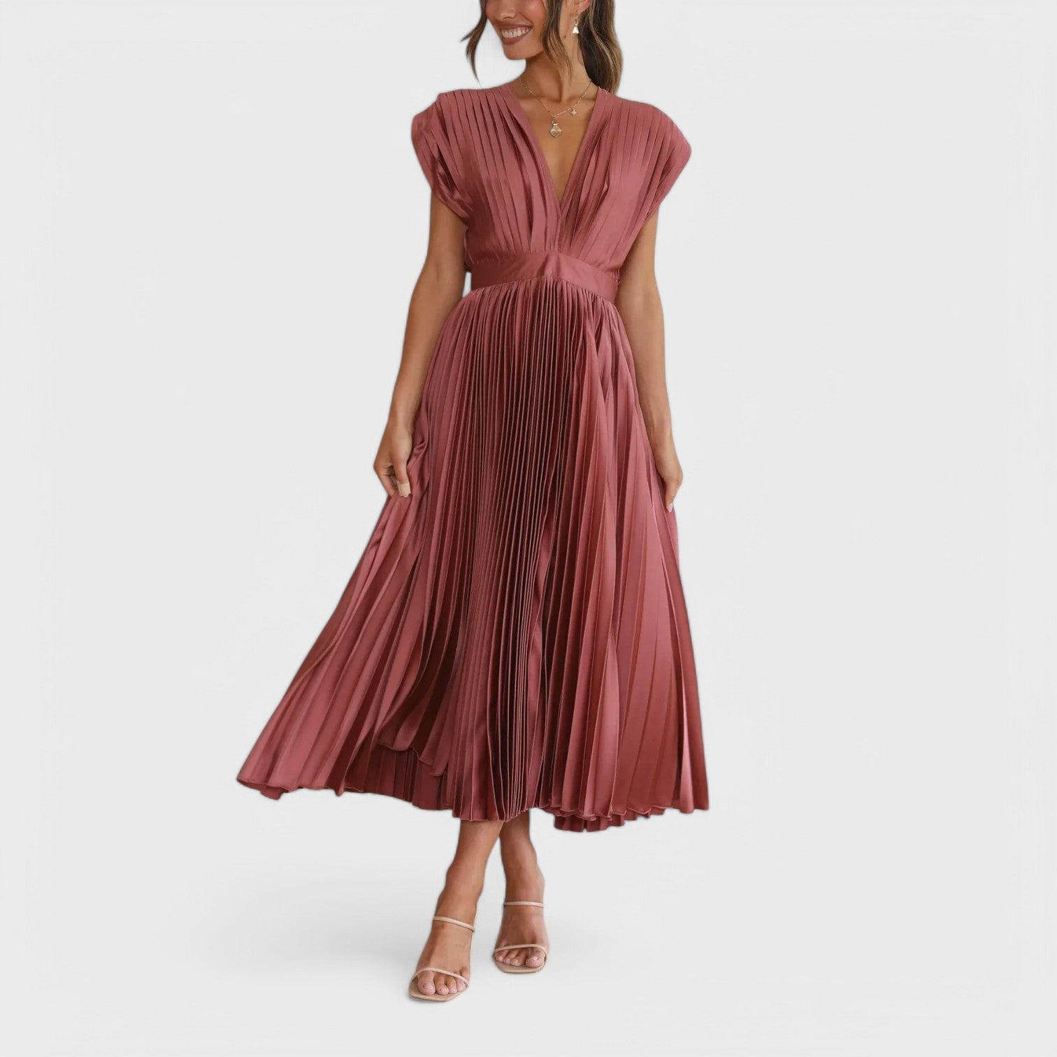 Paula - Vestido plissado elegante