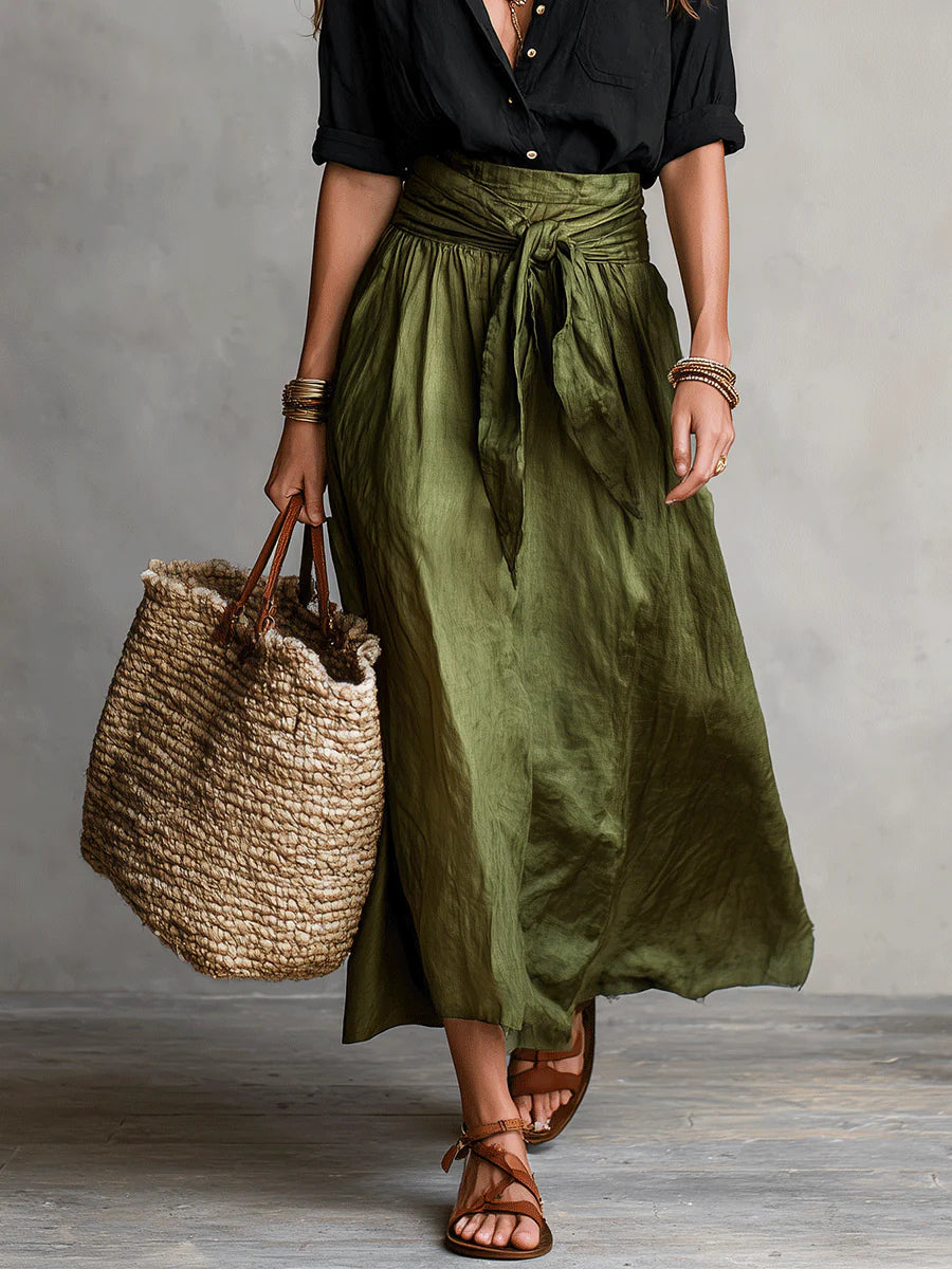 Vera – Conjunto Elegante com Saia Midi