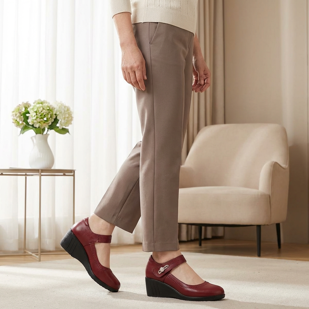 Lídia – Sapatos Confortáveis com Salto Médio