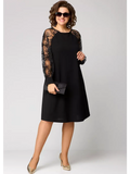 Barbara | Vestido elegante e sensual de renda preta