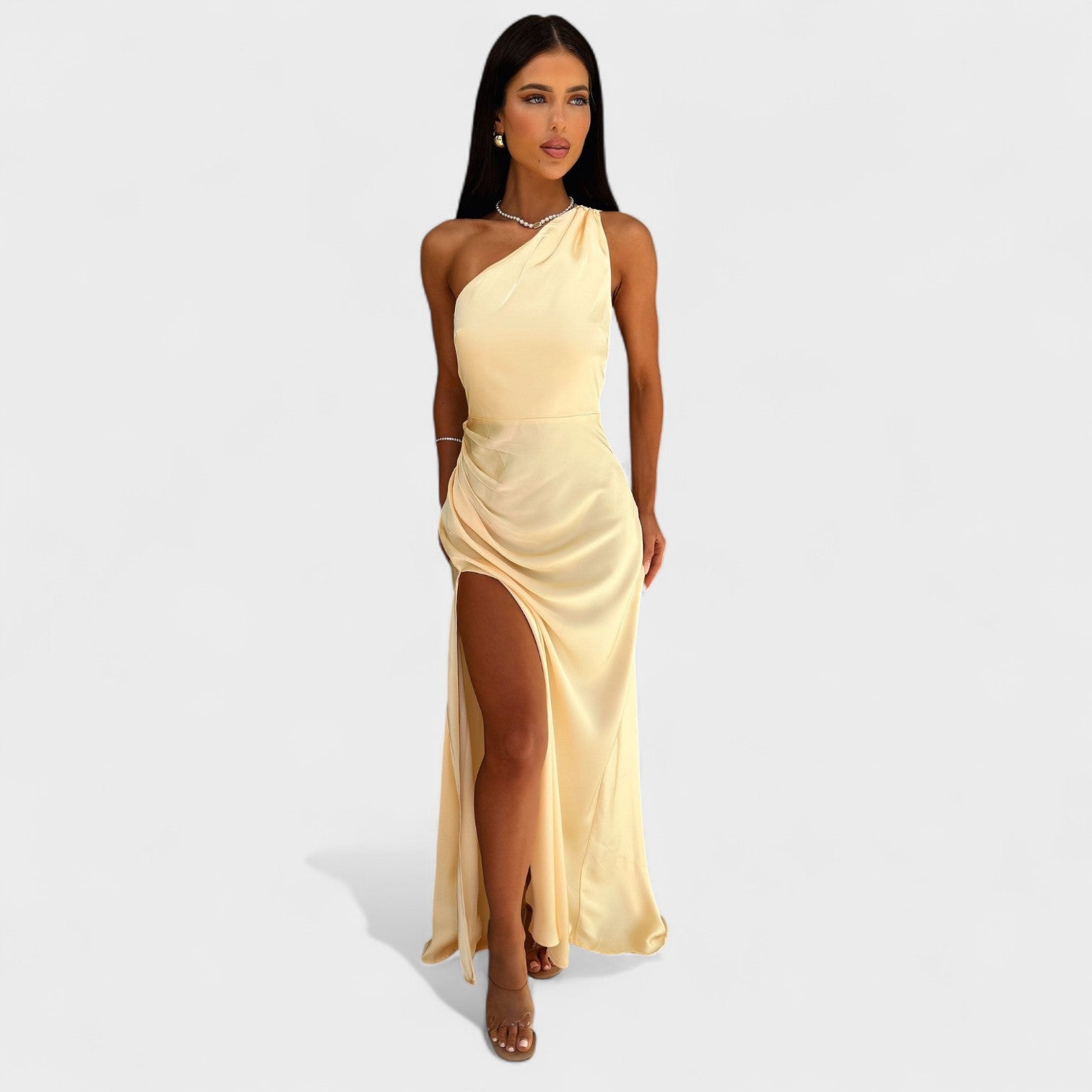 Aurelia - Vestido comprido de cetim