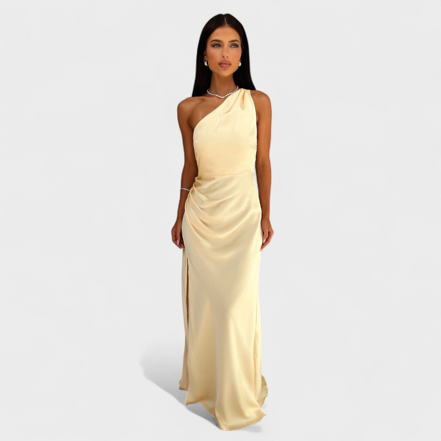 Aurelia - Vestido comprido de cetim