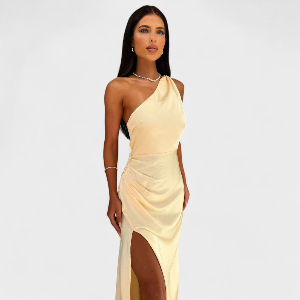 Aurelia - Vestido comprido de cetim