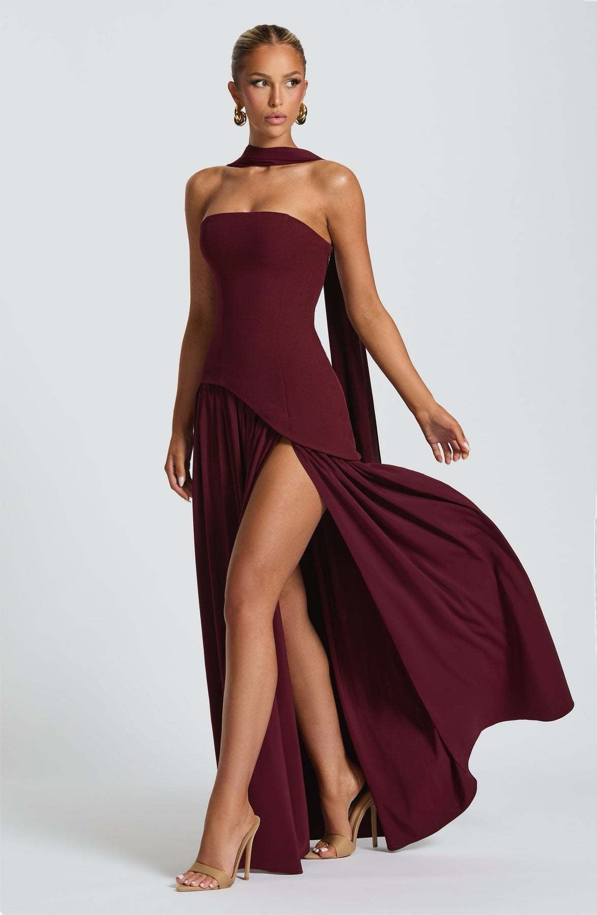 Beatriz™ | Vestido Longo com Corte Sofisticado