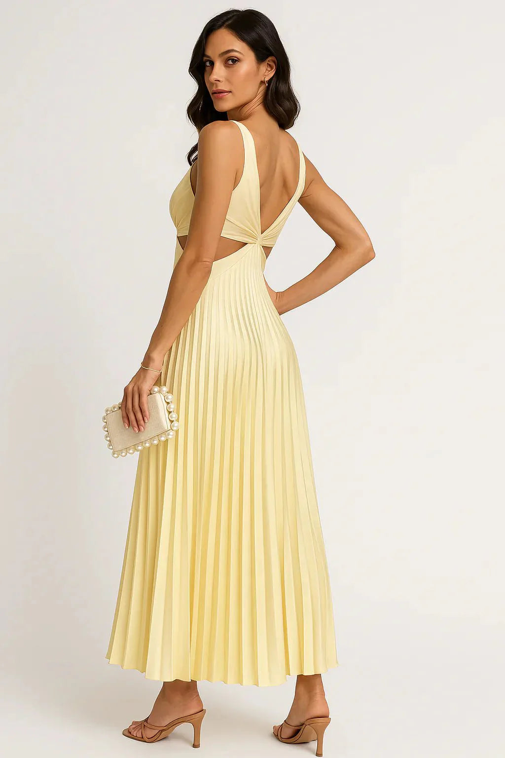 Camilla™ - Vestido Sem Mangas /Midi