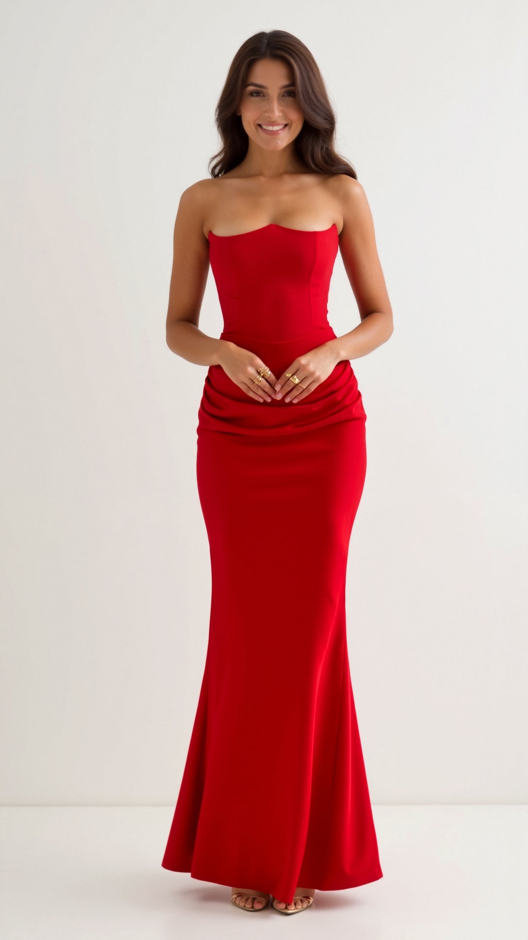 Esmeralda | Fiorella Vestido comprido com corpete