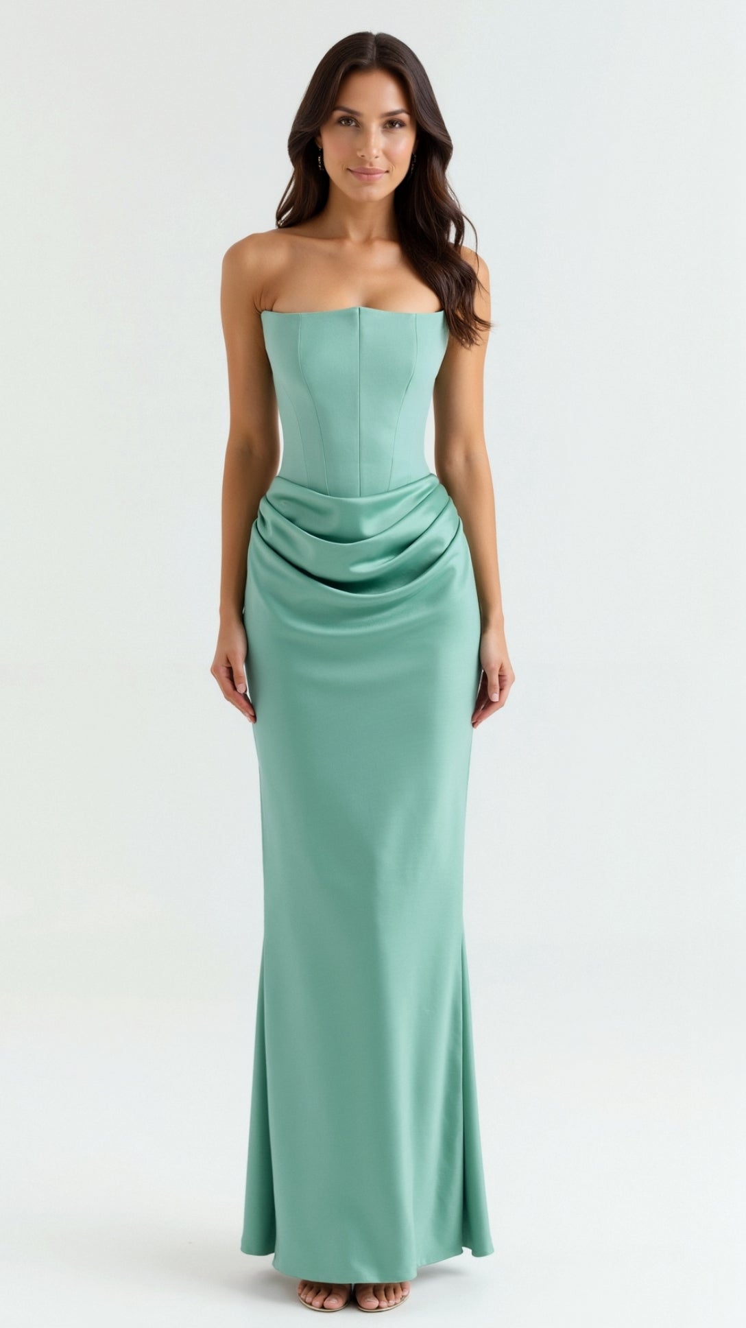 Esmeralda | Fiorella Vestido comprido com corpete