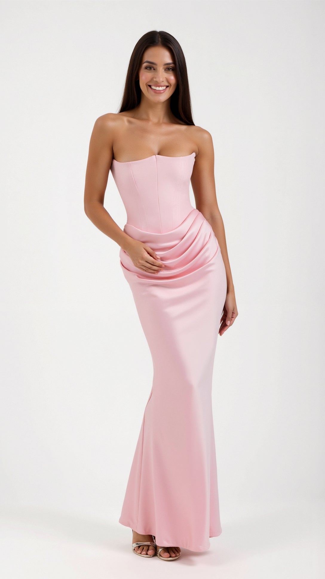 Esmeralda | Fiorella Vestido comprido com corpete