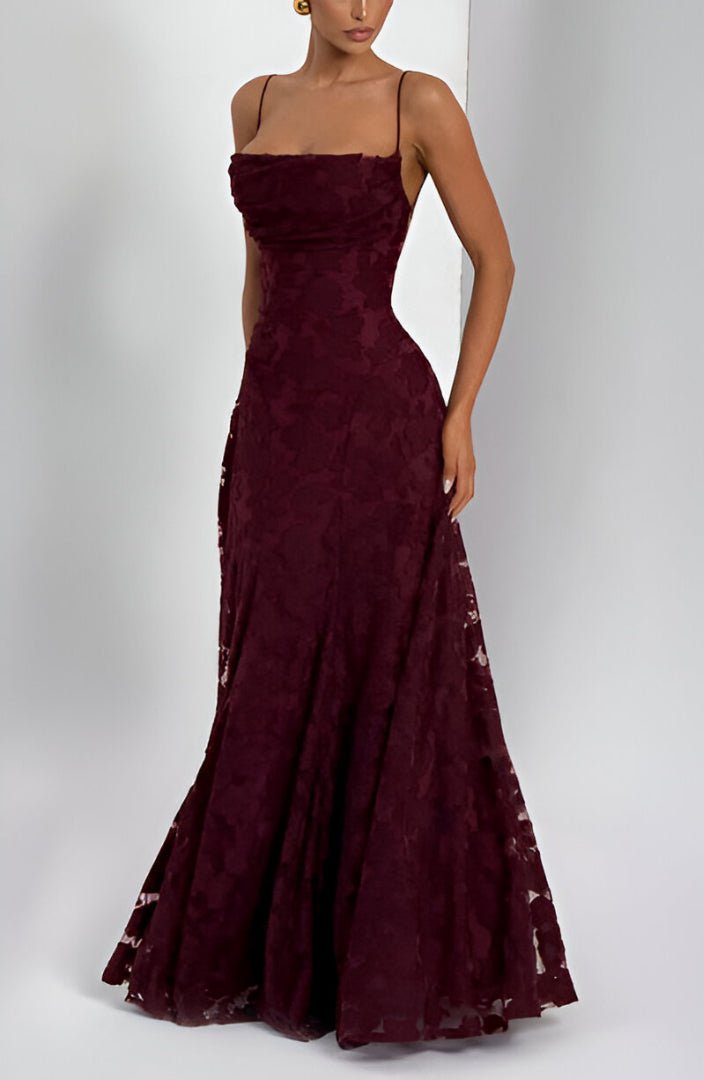 Francisa™ | Vestido Comprido com Corpete em Renda