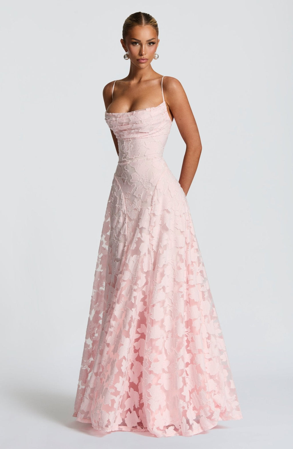 Francisa™ | Vestido Comprido com Corpete em Renda