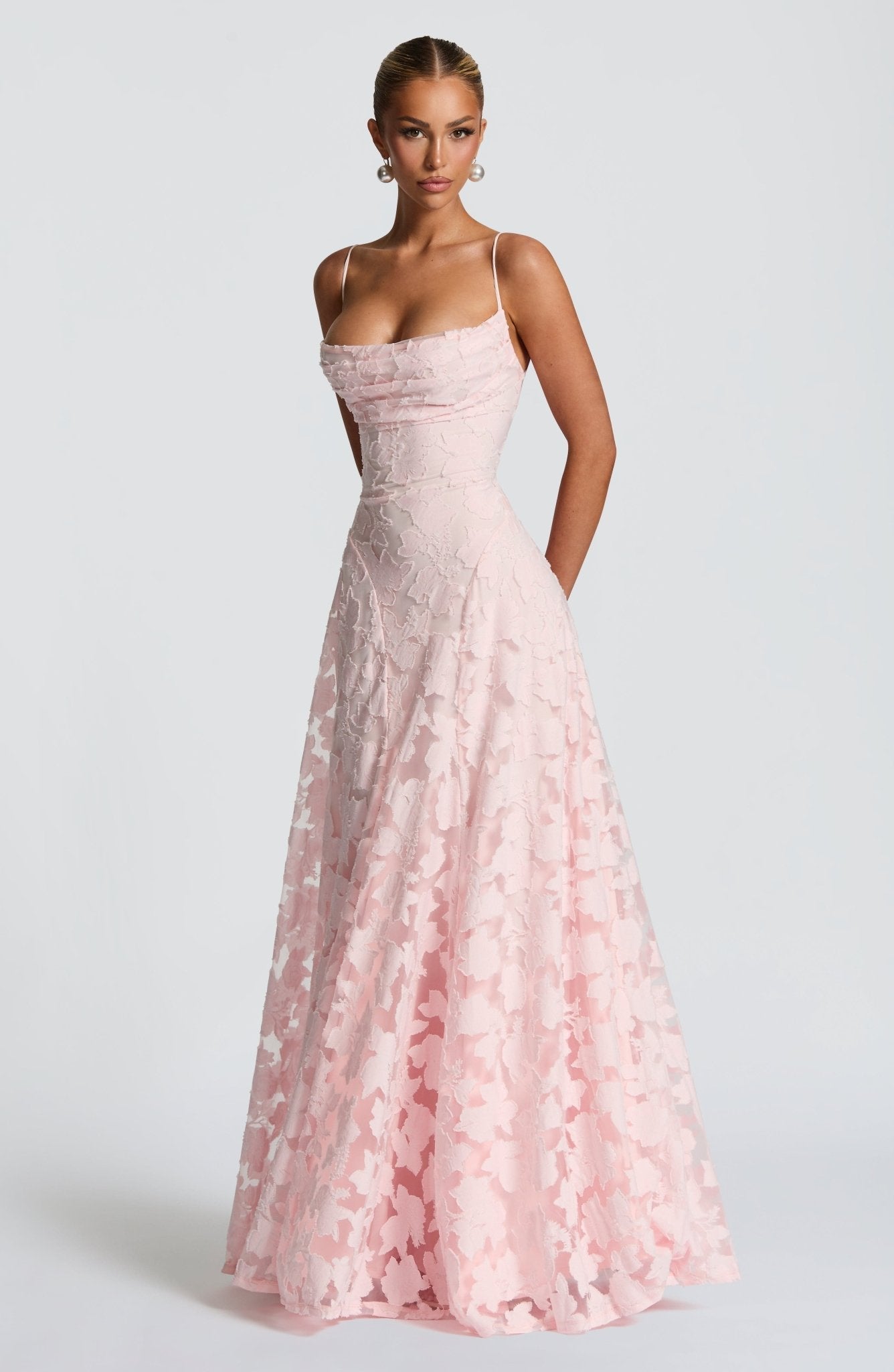Francisa™ | Vestido Comprido com Corpete em Renda