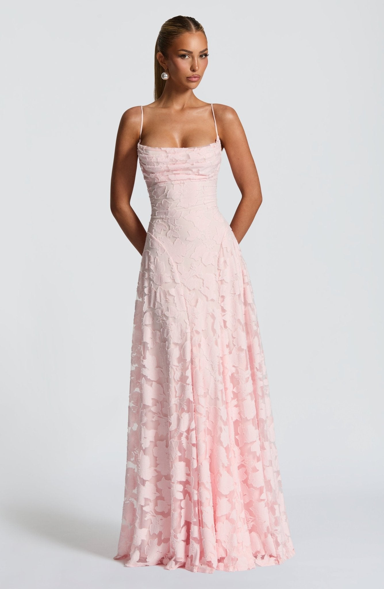 Francisa™ | Vestido Comprido com Corpete em Renda