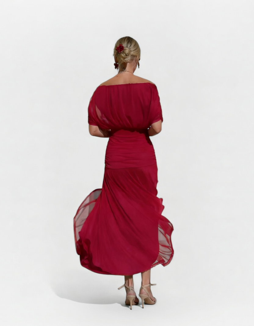 Floribela | Vestido Longo Floral com Decote em V