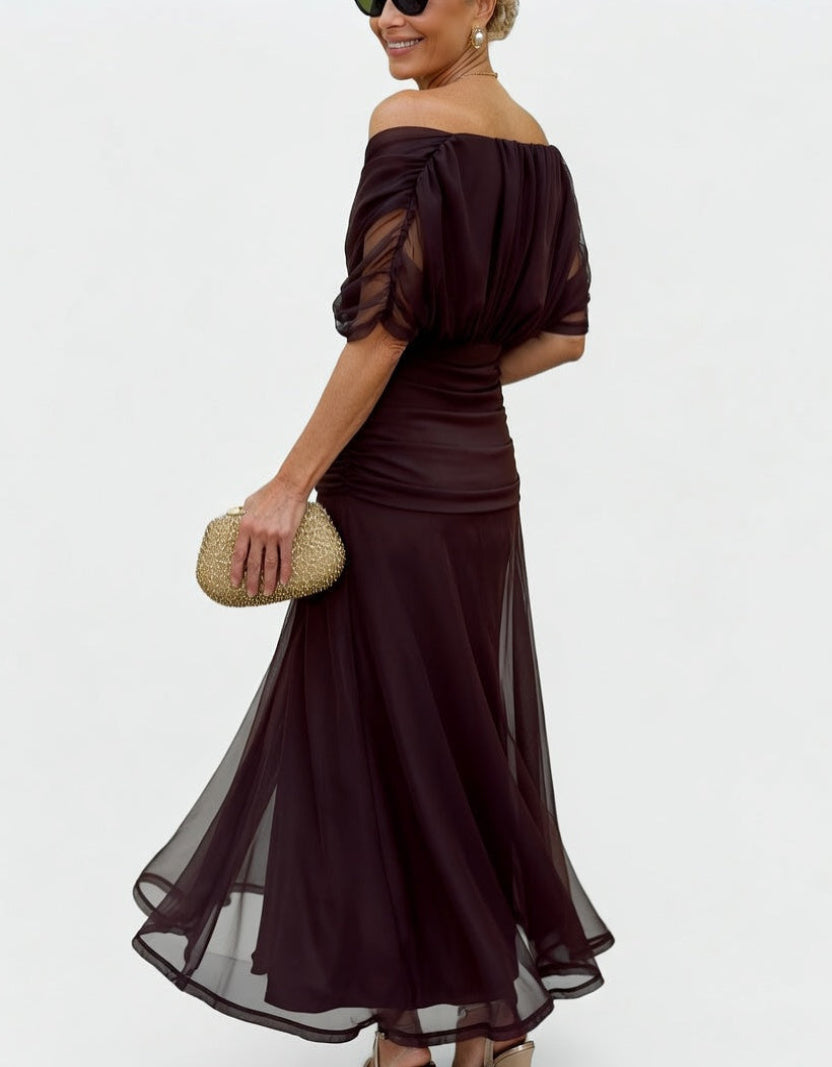 Floribela | Vestido Longo Floral com Decote em V