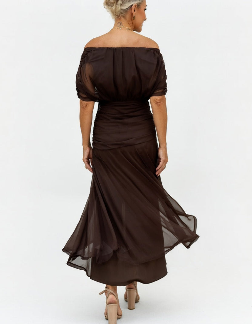 Floribela | Vestido Longo Floral com Decote em V